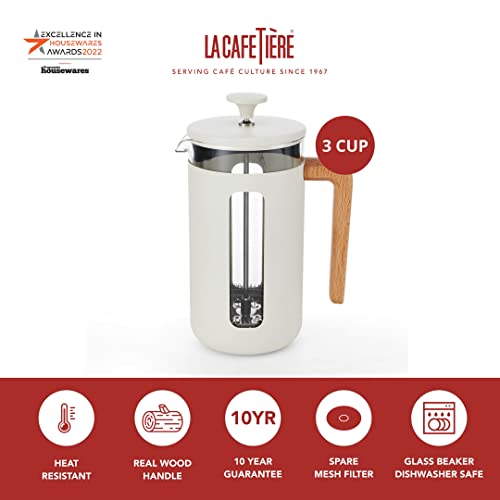 La Cafetière Pisa Cafetière, 3-Cup/35ml, Heat-Resistant Borosilicate Glass and Stainless Steel with Easy-Grip Plunger - Image 2