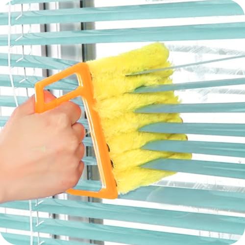 Blind Cleaner Tool Mini Blind Duster Clean Brush Dust Venetian Brush Yellow S29