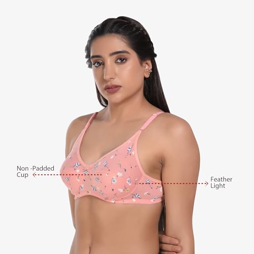 Image of BRUCHI CLUB Women Non Padded Bra | Comfortable Bra for Daily Use | Best Everyday Bra | T-Shirt Bra for Daily Use Pack of 3