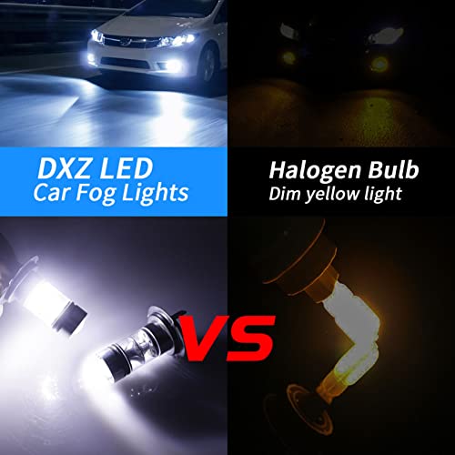 2 Pcs Luzes de nevoeiro do carro,Lâmpadas para faróis LED H7 - Lâmpada de nevoeiro, luz de nevoeiro