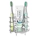 Linkidea Toothbrush Holder, Stainless Steel Multifunctional 1+2 Slot Toothbrush Holder Wall Mounted for Bathroom Shower, Wall Toothbrush Holder Stand for Electronic Toothbrush, Toothpaste, Razor