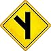 Side Road Left Novelty Metal Crossing Sign CX-495