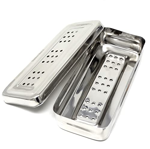 Stainless Steel Dental Sterilizer Instrument Box 7L with Lid