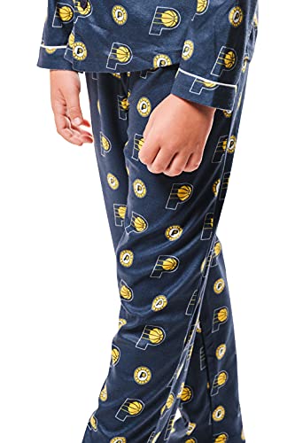 Image of Ultra Game Youth NBA Official 2-Piece Super Soft Button Down Pajamas Set
