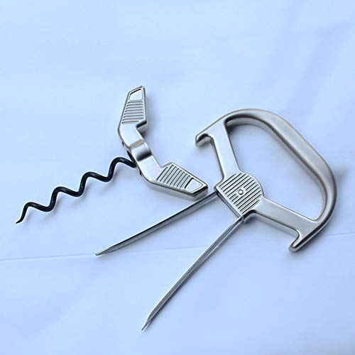 HOPELJ Professional Wine Opener, Old Wines Corkscrew Manual Metal Wine Bottle Opener Two-Prong