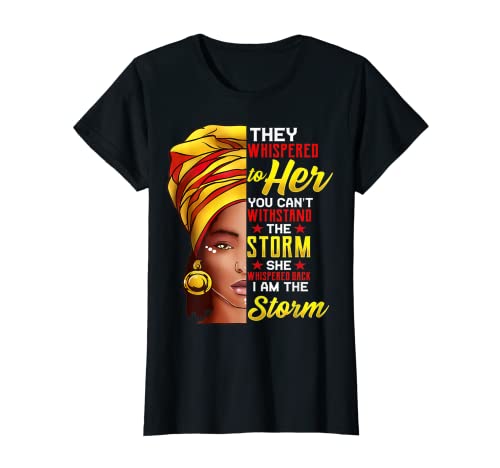 Mujer Melanin Queen Black Afro Black Pride Afro Storm Dope Camiseta