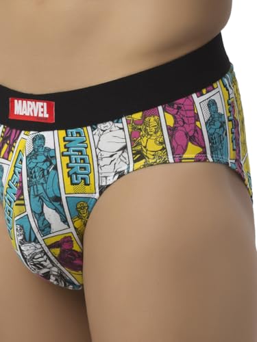 Image of John Players Infinity Heroes Cotton Brief Underwear for Men in Multicolour