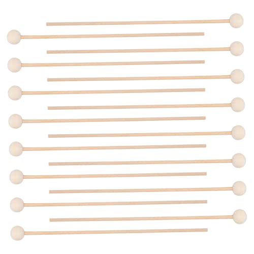 DECHOUS 100Pcs Wooden Stirring Sticks Long Handle Mixing Rods for Cocktails and Juices and Kitchen Utensils for Household Use