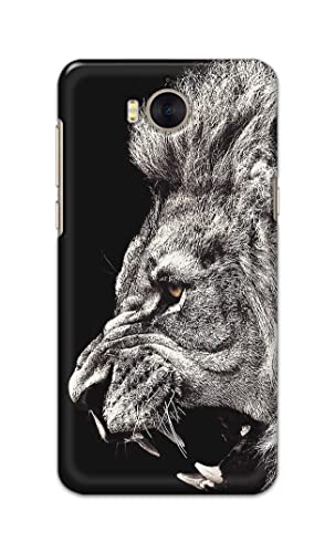 Image of Roaring Lion Hard Back Case Cover for Huawei Y5 (2017) / Huawei Y6 (2017) / Nova Young, MYA-L03 /L23, L02 /L22 Back Cover -(J5) VNS2225