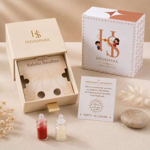 Image of HighSpark 925 Silver Rakhi for Bhai | Stylish Cool Bro Rakhi for Boys & Men | Lovely Gift
