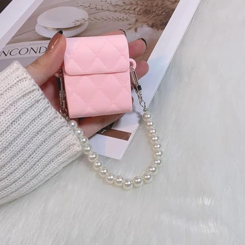 Image of Dezet Cute Soft Silicone Pouh Case for Airpods Pro GEN-2 (2022) � 3D Cartoon Animal Character Cover with Keychain Ring, Shockproof & Dustproof Protective Case for Kids & Girls (Bag CASE Pink)