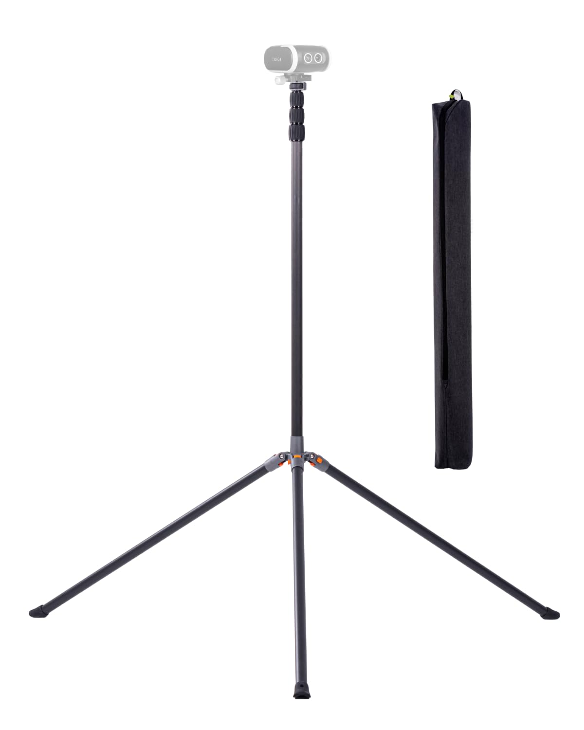 XbotGo NT4 PRO Carbonfaser-Kamerastativ 3,9m – Höhenverstellbar & faltbar mit Tragetasche, luftgedämpfte Mittelsäule, rutschfeste Fußpads, 1/4" Gewinde, optimiert für Falcon