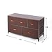 ROMOON Dresser for Bedroom with 5 Drawers, Wide Closet Dresser for Storage and Organization, Fabric Chests of Drawers for Living Room, Nursery, Hallway. (Brown)