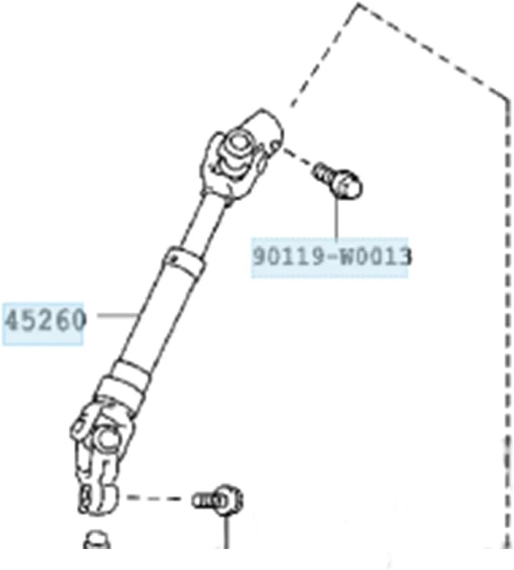 Lower steering column shaft 45260-02080