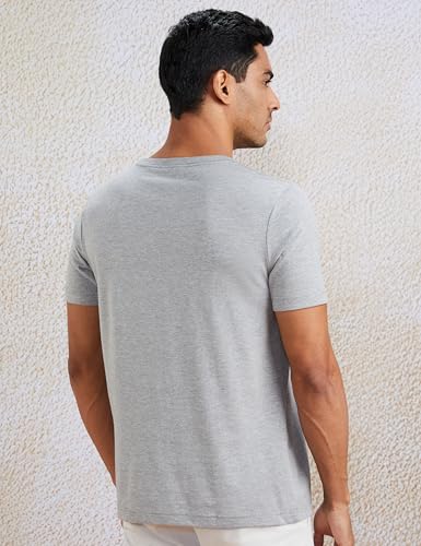 Amazon Brand - Symbol Men's Solid Cotton T Shirt | Round Neck | Half Sleeve | Plain-Regular Fit (Available in Plus Sizes)
