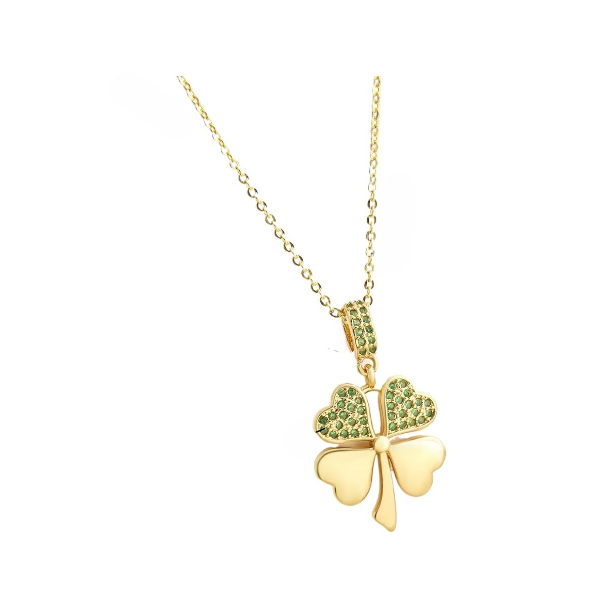 Collier trèfle 4 coeurs romantique : le cadeau d'anniversaire idéal