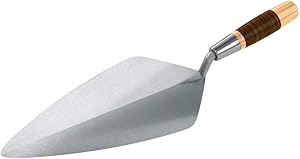 Bon 72-585 Brick Trowel Keystone Forged 13-inch Narrow London Leather Handle