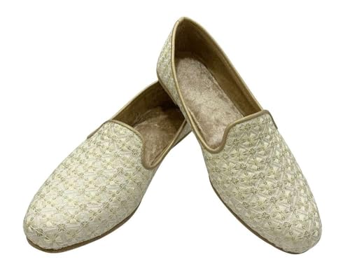 Men's Ethnic Jutti - Handcrafted Traditional Indian Footwear - Stylish & Comfortable Loafers Shoes for Weddings & Casual Wear2