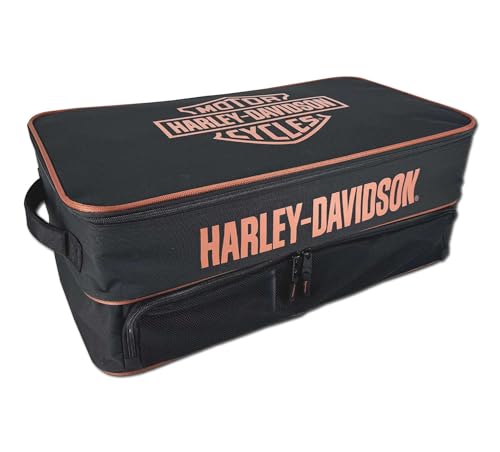 Harley Davidson Trunk Organizer/Locker, Black, One Size