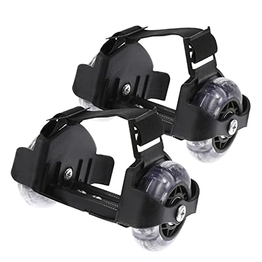 BESPORTBLE Heel Wheels Flashing Heel Skates Rollers Light up Skatting Shoes Scooters for Street Skating Shoes