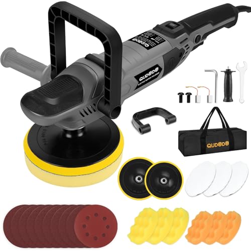 Polisseuse double action 1600W à 6 vitesses variables de 12,7 cm