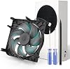 Ventilador de enfriamiento interno para consola Xbox Series S, reemplazo de ventilador de enfriamiento de CPU con herramientas de reparación (7 aspas) 2