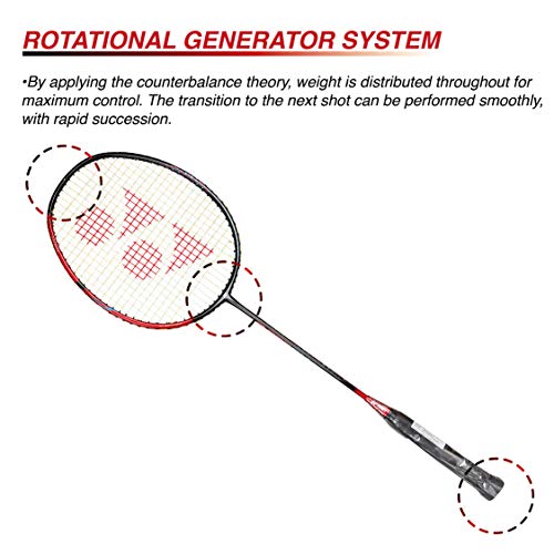 Yonex Astrox Smash Badminton Racket, Black/Red F/S #TOP4