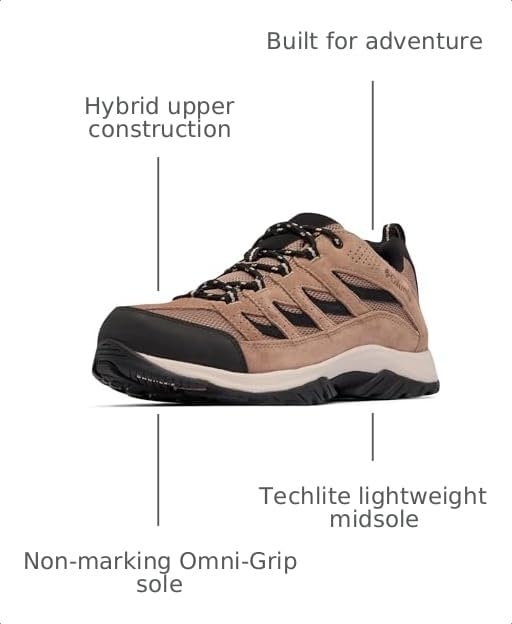 Image of Columbia Men's Crestwood Hiking Boots | High Traction, Lightweight, Breathable, Wide Fit Available