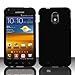 Samsung? Epic Touch 4G D710 & Galaxy S2 Sprint Rubberized Black HARD PROTECTOR COVER CASE SNAP ON PERFECT FIT