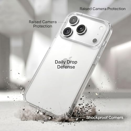 Image of amazon basics for iPhone 17 Pro Premium Transparent Soft Silicon Crystal Clear Back Cover [Transparent]
