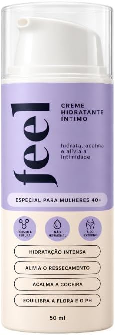 Creme Hidratante Vulvar Feel 50ml Reduz Ressecamento, Óleo de Coc...