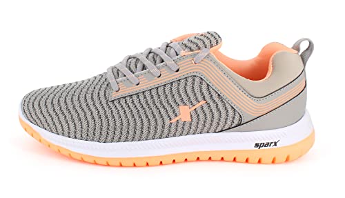 Image of SPARX Women's SX0164L Grey Peach Running Shoes 8 (SX0164LGYPC0008)