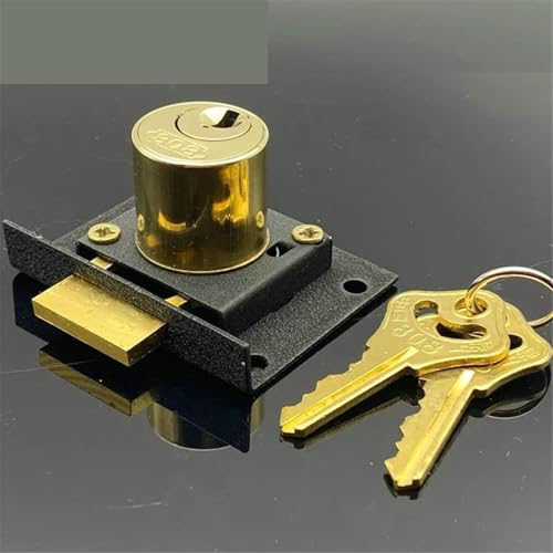 Serrure de tiroir 16mm cylindre MX08 en zamak argenté avec clés différentes - 7