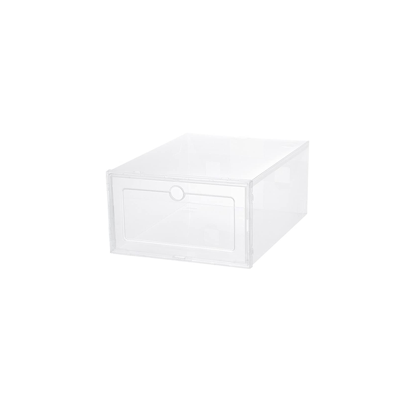 Scatole portaoggetti da 6 pezzi, per scarpe, ad alta trasmissione della luce, trasparenti, spesse, antipolvere, 33 x 24 x 14 cm, 6 pezzi