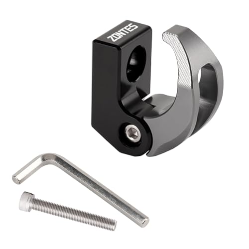 SWLOM Gancho de Manillar Motocicleta para Zontes 368G E K 150D M 350 Aleación Aluminio Casco Gancho Scooter Accesorios,Silver Style
