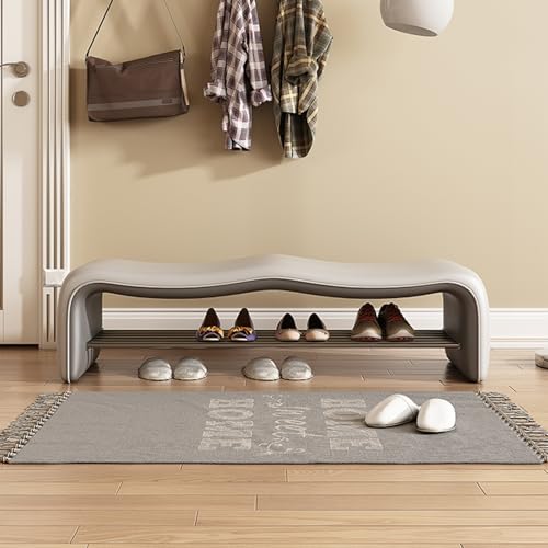 Banc de rangement matelassé et confortable de 140cm pour optimiser l'espace - 6