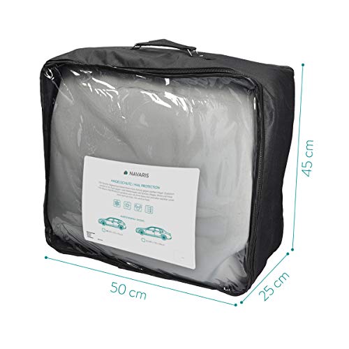 Image of Navaris Hail Protection Car Cover - Padded Weatherproof Protector Against Hail Rain Water Dust - Outdoor Vehicle Storage in Summer or Winter - Size M