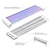 ITJTV 3x8 Pin RGB Cable Extension Pc, 5V 3Pin RGB Power Supply Cables,Four Sides Lighting Strips, for PC Build.