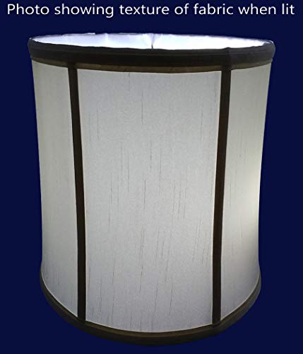 American Pride 12"X 13"X 15" Round Soft Shantung Tailored Lampshade, Croissant #TOP3