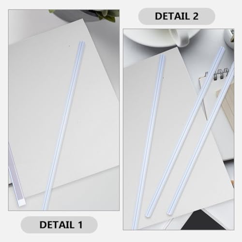 Shineofi 1172181JZQ 30Pcs Binding Bars Slide Grip Binding Bars School Report Cover Clear A4 Spine Bars Document Binder Bars thumb #7