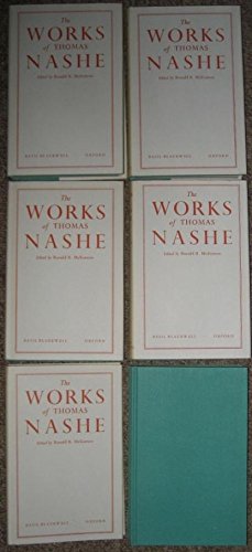 The Works of Thomas Nashe; Reprinted from the O... B000JC2MGY Book Cover