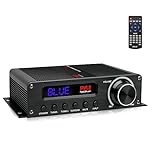 Pyle Wireless Bluetooth Home Audio Amplifier - 100W 5.1 Channel Home Theater Power Stereo Receiver, Surround Sound w/HDMI, AUX, FM Antenna, Subwoofer Speaker Input, 12V Adapter