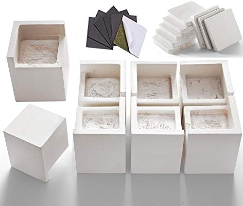 Bed Risers (Set of 8) Furniture Risers Lifts Height 3", Solid Natural Wood Risers for Bed, Furniture, Table, Sofa, Chair Risers with Non-Slip Recessed Hole (Monolithic Wood, 3" Height, White Color)