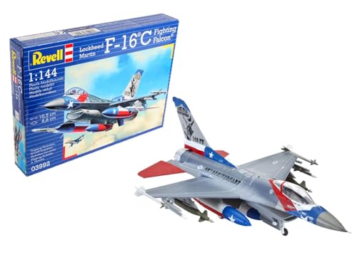 Revell Lockheed Martin F-16C Fighting Falcon 1:144 Assembly kit Fixed-wing aircraft - maquetas de aeronaves (1:144, Assembly kit, Fixed-wing aircraft, Lockheed Martin F-16C Fighting Falcon, Military aircraft, De plástico)