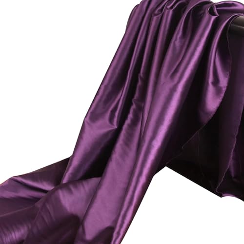 La Chine imite le tissu de soie satiné violet au mètre de 150cm
