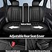 Car Seat Covers 5PCS for Jeep Grand Cherokee 2011-2024,Breathable Waterproof Leather Seat Covers,Durable Car Seat Cover,Anti-Slip Airbag Compatible Auto Car Seat Protectors (Luxury/Black)