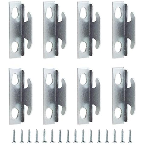 Single Curtain Rod Hardware Brackets,ULIFESTAR Curtain Hook Accessories with Installation Screws 4 Pack Cover