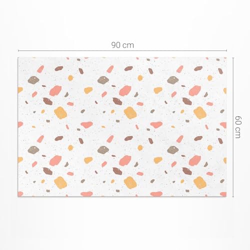 Tapis terrasse PVC imperméable 60x90 cm résistant pour protéger le sol du balcon
