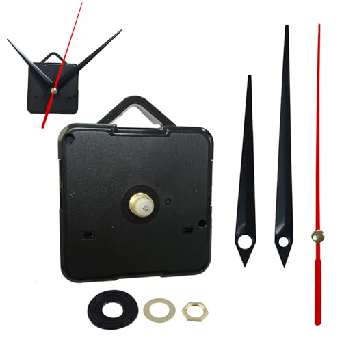 Cerioll - Mecanisme Horloge Murale, Kit De Mécanisme D'horloge Quartz, Mouvement D'horloge À Quartz Silencieux, Mécanisme Horloge à Pile, avec Aiguilles pour DIY Et Restauration D'horlogerie