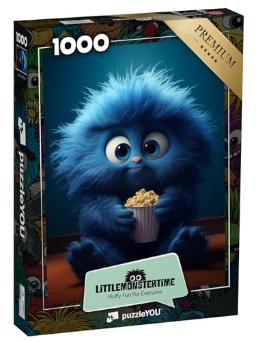 Preisvergleich Produktbild puzzleYOU: Puzzle 1000 Teile LITTLEMONSTERTIME: Hugz aus der Puzzle-Kollektion Illustrationen, Kunst & Fantasy
